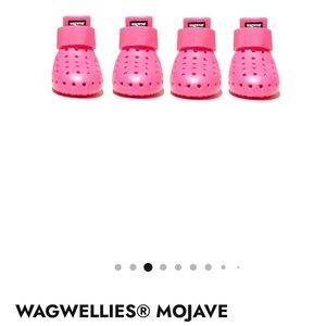 Wagwellies Mojave Dog Shoes - Bright Pink